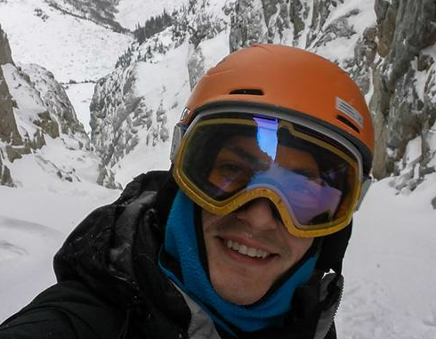 Picture of Avi Kleiman in a couloir